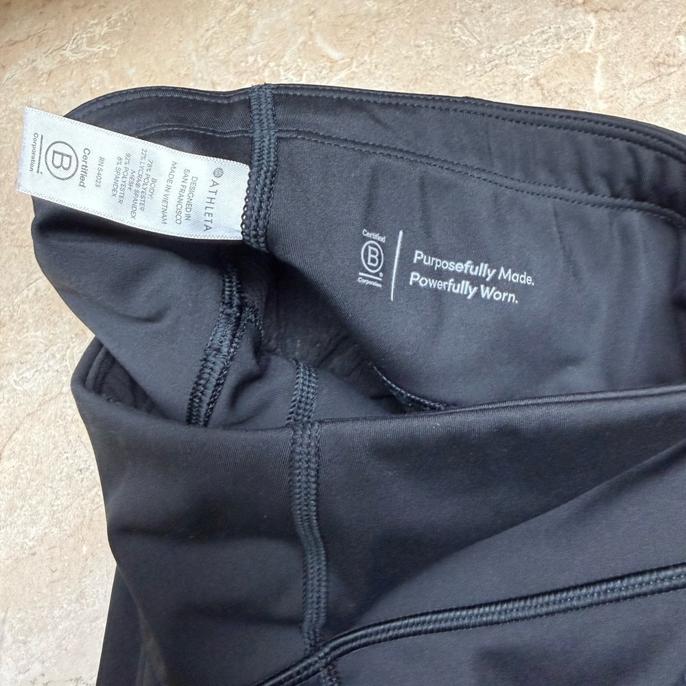 Athleta Black High-Rise Bike Shorts - Picture 9 of 9